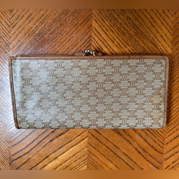 Celine Paris Macadam long kisslock billfold/ checkbook holder - Picture 3 of 9